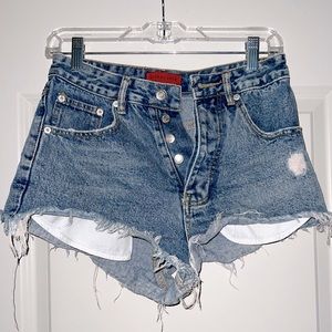 Jean shorts, dark wash, from vestique, size small